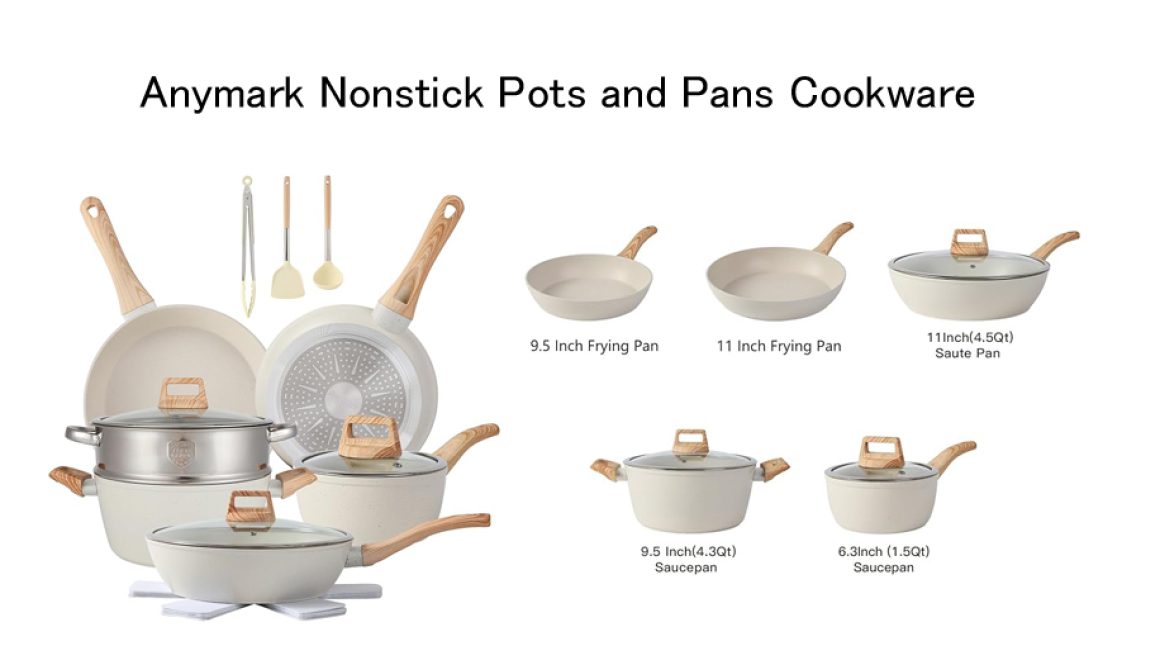 Anymark Pots and Pans Nonstick Cookware